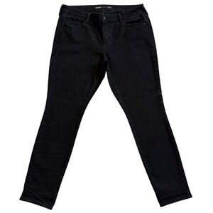 Old Navy Womens Black Mid Rise Pop Icon Skinny Jeans Size 12